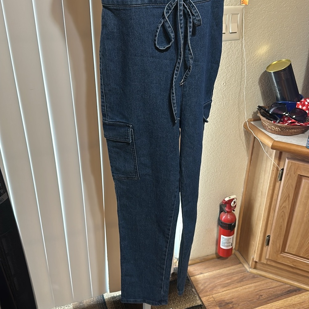 Tinseltown Jean Jumpsuit - Picture 3 of 8